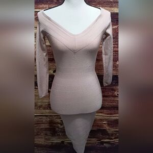 Marciano Blush Bandage Dress Small